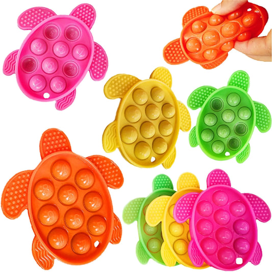 Ocean Turtle Pop Fidget Sensory Toy 8-pack (Silicone)