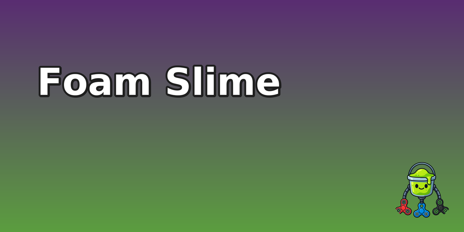 🟡Foam Slime – Light & Fluffy | Slime Zone