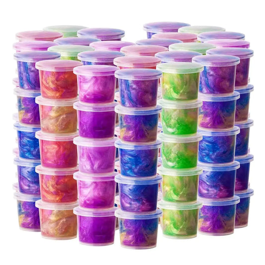 Unicorn Galaxy Slime – 48 Pack Party Favors (Mini Jars)