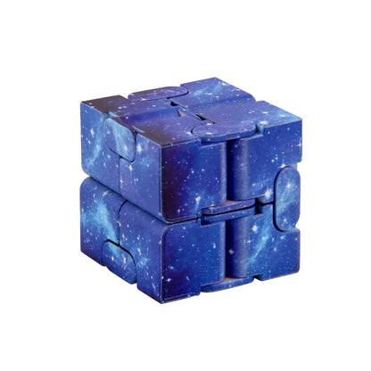 Starry Sky Fidget Cube - Mesmerizing motion: Fold, flip, and loop endlessly for ultra-satisfying fidget flow