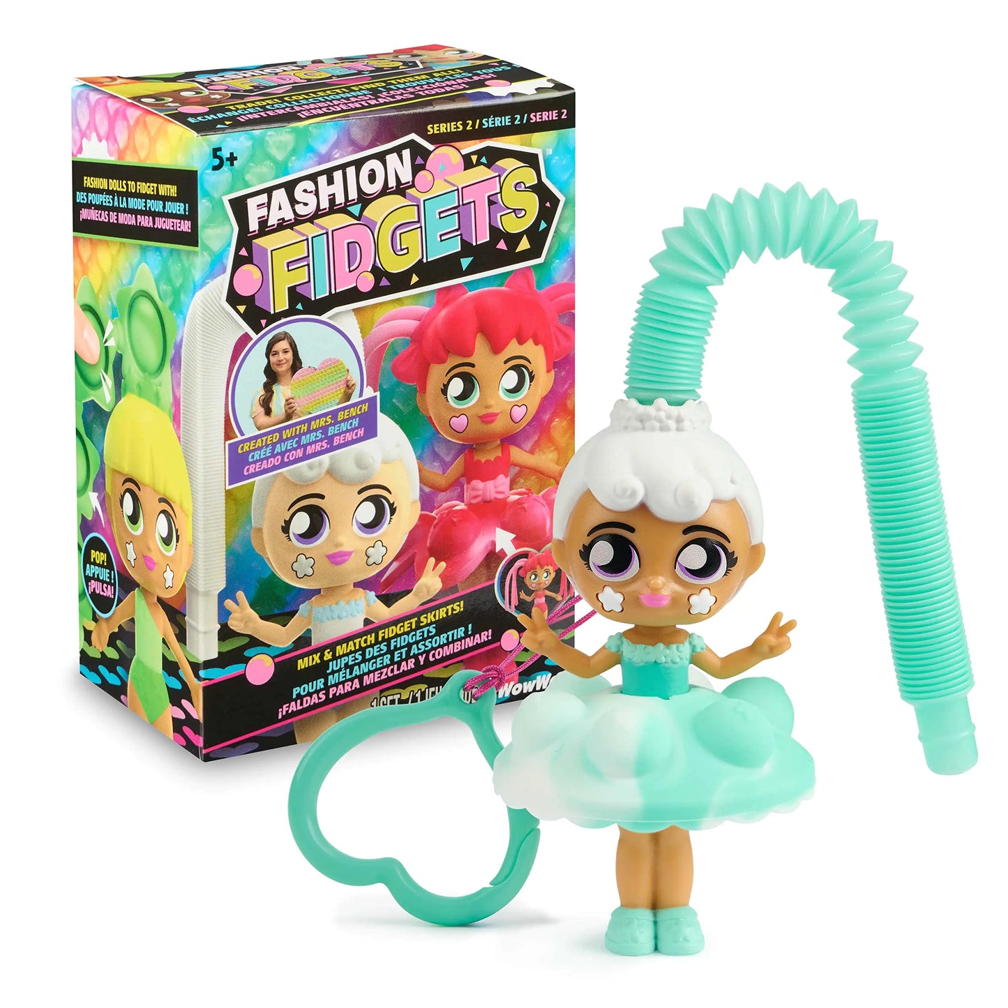 Fashion Fidgets Doll – Sensory Toy Doll with 10+ Fidget Features 2-pack