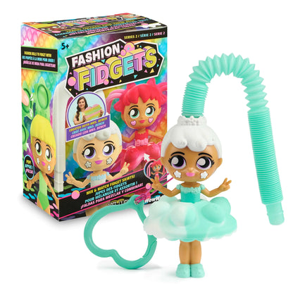 Fashion Fidgets Doll – Sensory Toy Doll with 10+ Fidget Features 2-pack