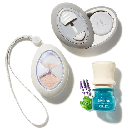 Lifelines Scent-Infused Grounding Stones – 2-Pack with Essential Oil Blend