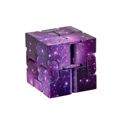 Starry Sky Fidget Cube - Mesmerizing motion: Fold, flip, and loop endlessly for ultra-satisfying fidget flow