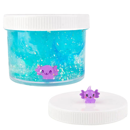 Axolotl Clear Slime – Stretchy, Non-Sticky with Charm (7oz)