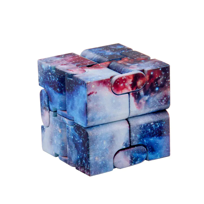 Starry Sky Fidget Cube - Mesmerizing motion: Fold, flip, and loop endlessly for ultra-satisfying fidget flow