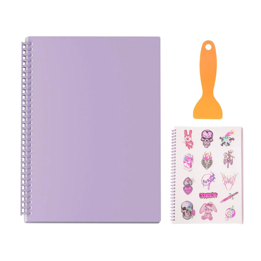 Creative A4 Sticker Collection Album – 40-Page Reusable Sticker Book with Organizer Tool